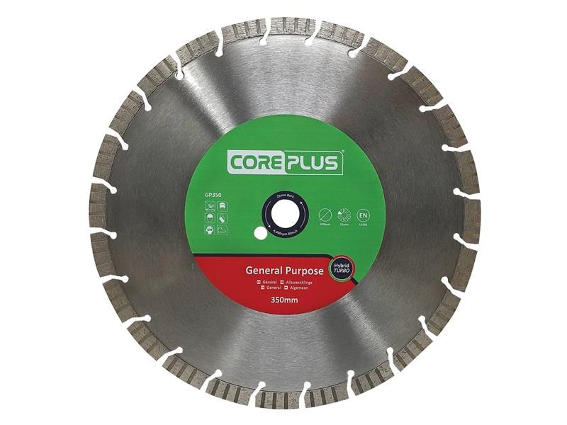 CorePlus CORDBGP350 GP350 General-Purpose Hybrid Turbo Diamond Blade 350mm Price Comparisons | Compare The Build