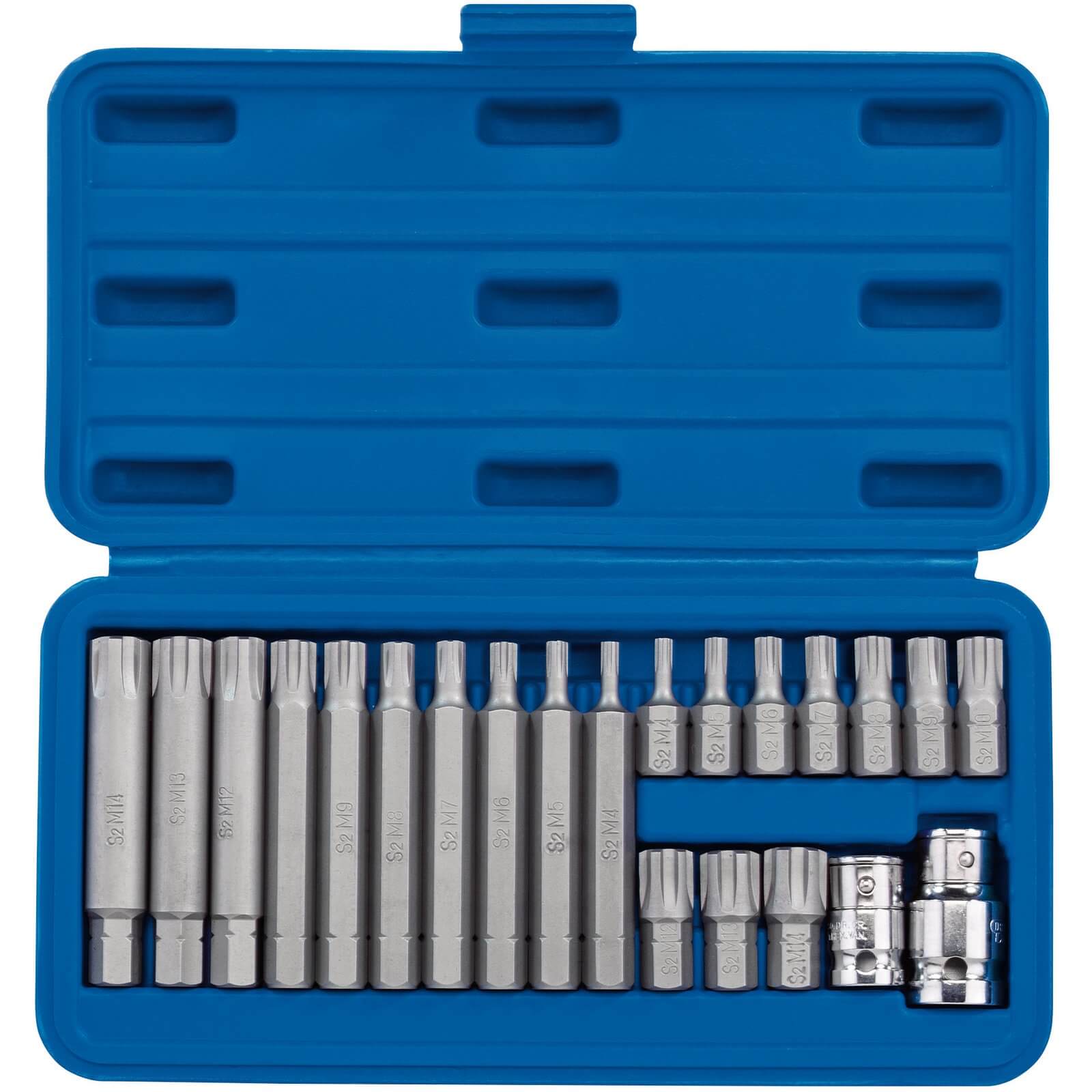 Draper 22 Piece 3/8" and 1/2" Drive Ribe Socket and Bit Set Combination 100mm Price Comparisons | Compare The Build