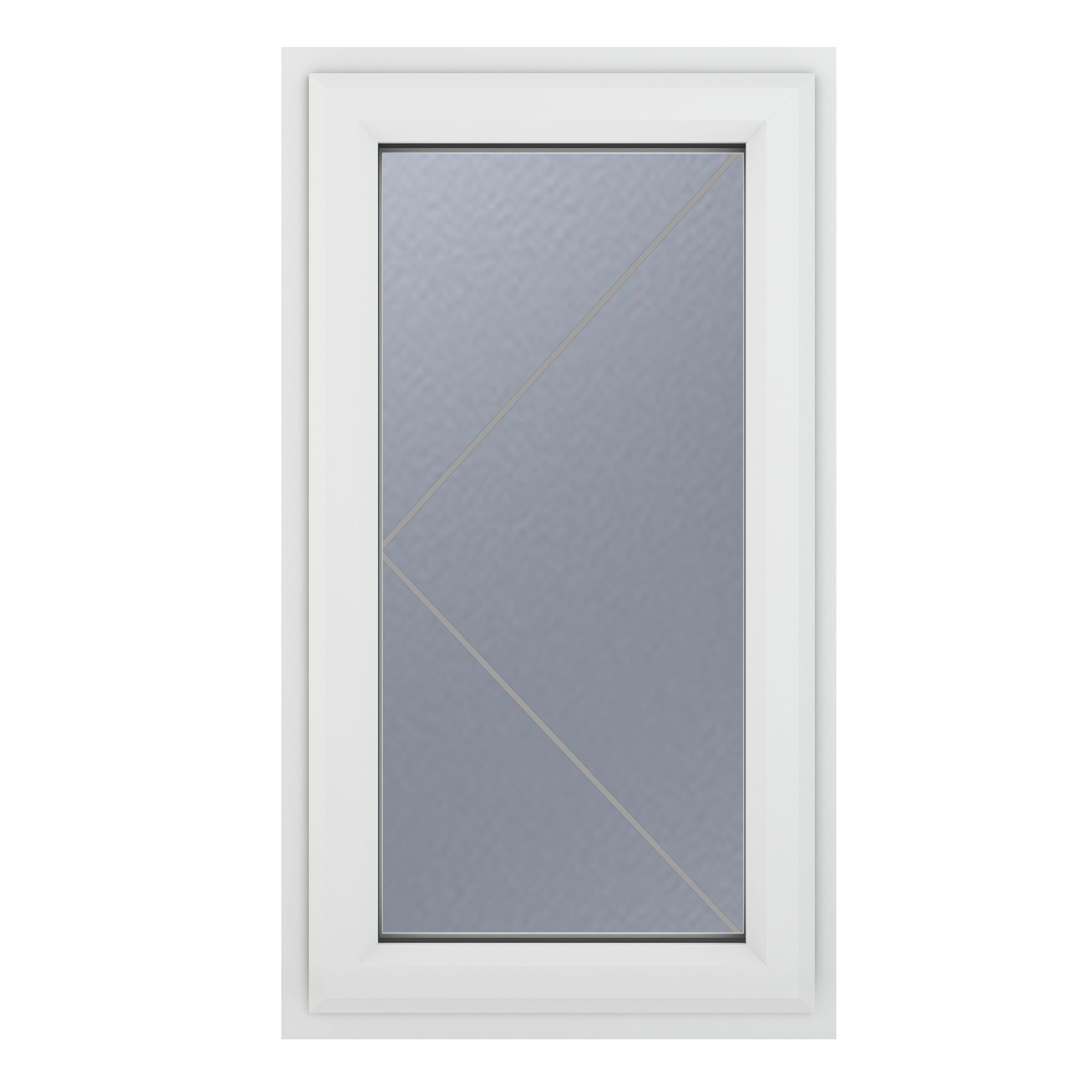 GoodHome Obscure Stippolyte Double Glazed White Upvc Left-Handed Window, (H)1040mm (W)610mm Price Comparisons | Compare The Build