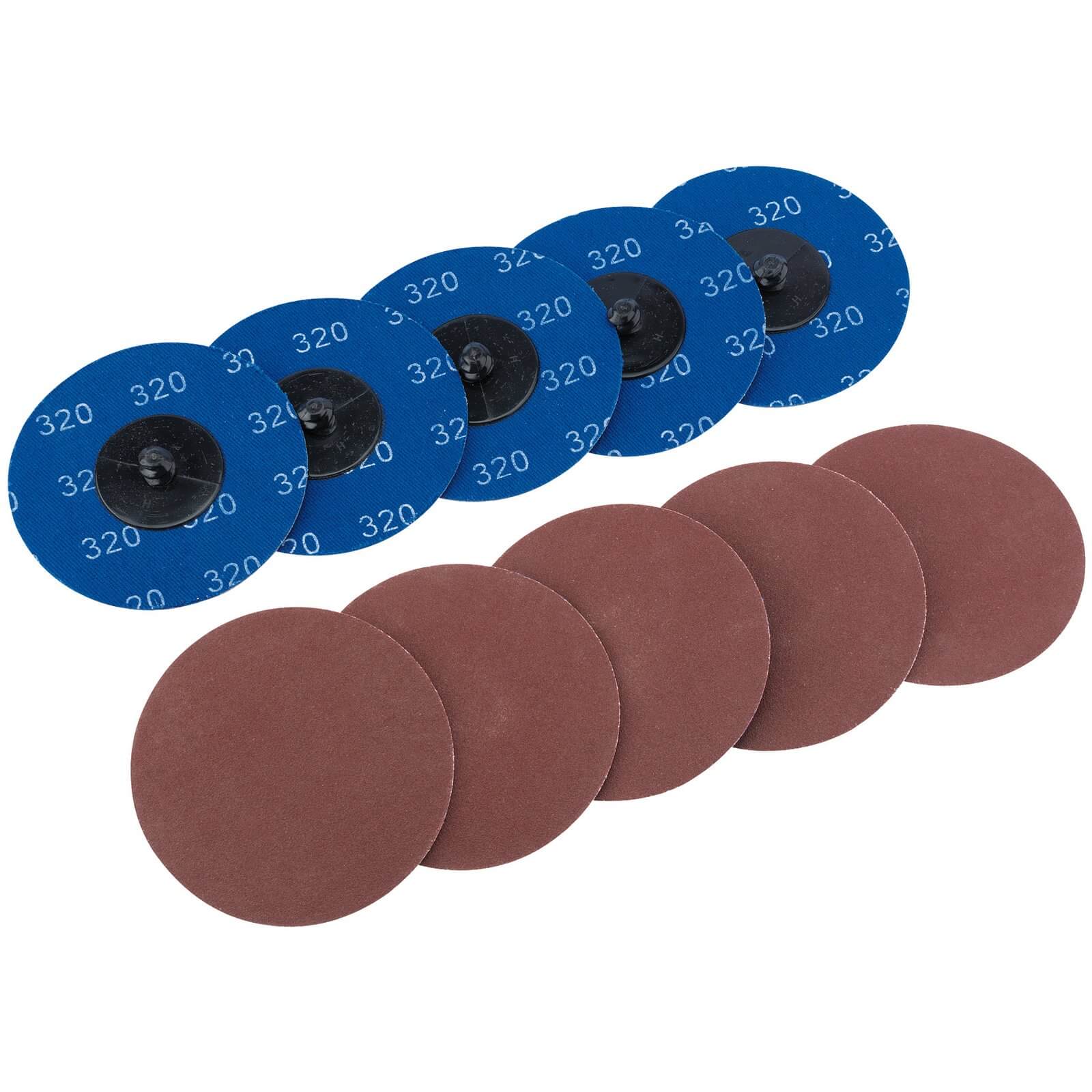 Draper 50mm Diameter Aluminium Oxide Sanding Disc 75mm 320g Pack of 10 Price Comparisons | Compare The Build