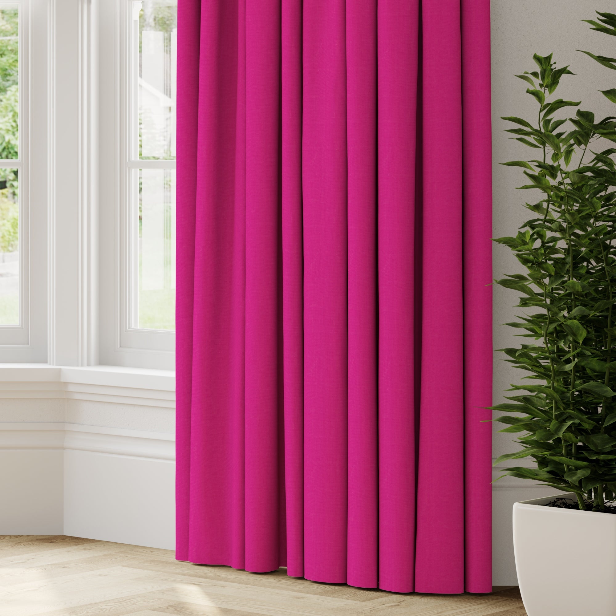 Panama Cotton Made to Measure Curtains Panama Fuchsia Price Comparisons | Compare The Build