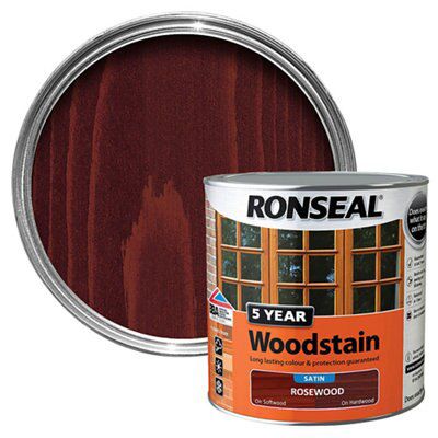 Ronseal Rosewood High Satin Sheen Wood Stain, 2.5L | Compare The Build