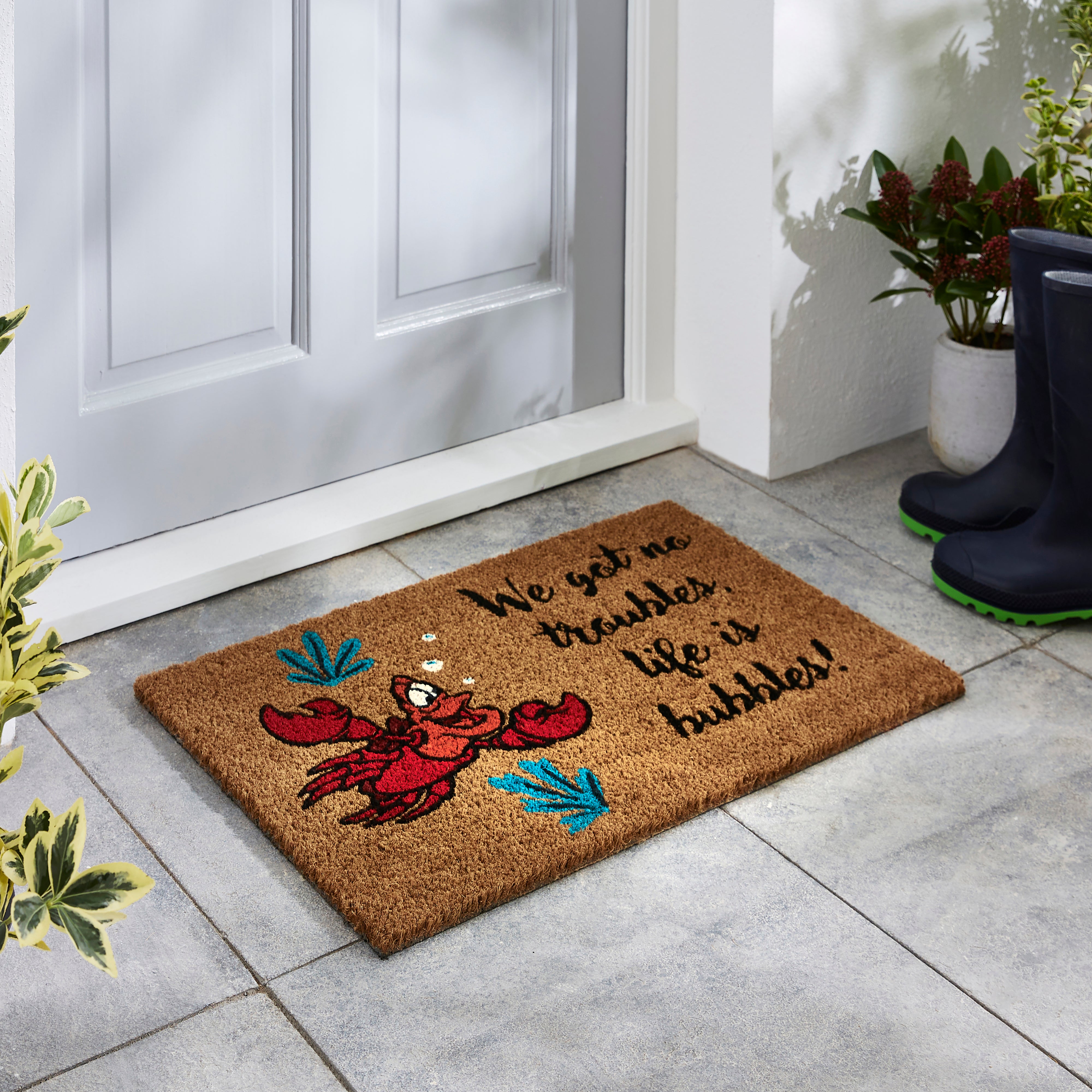 The Little Mermaid Sebastian Coir Doormat Multi Coloured Price Comparisons | Compare The Build