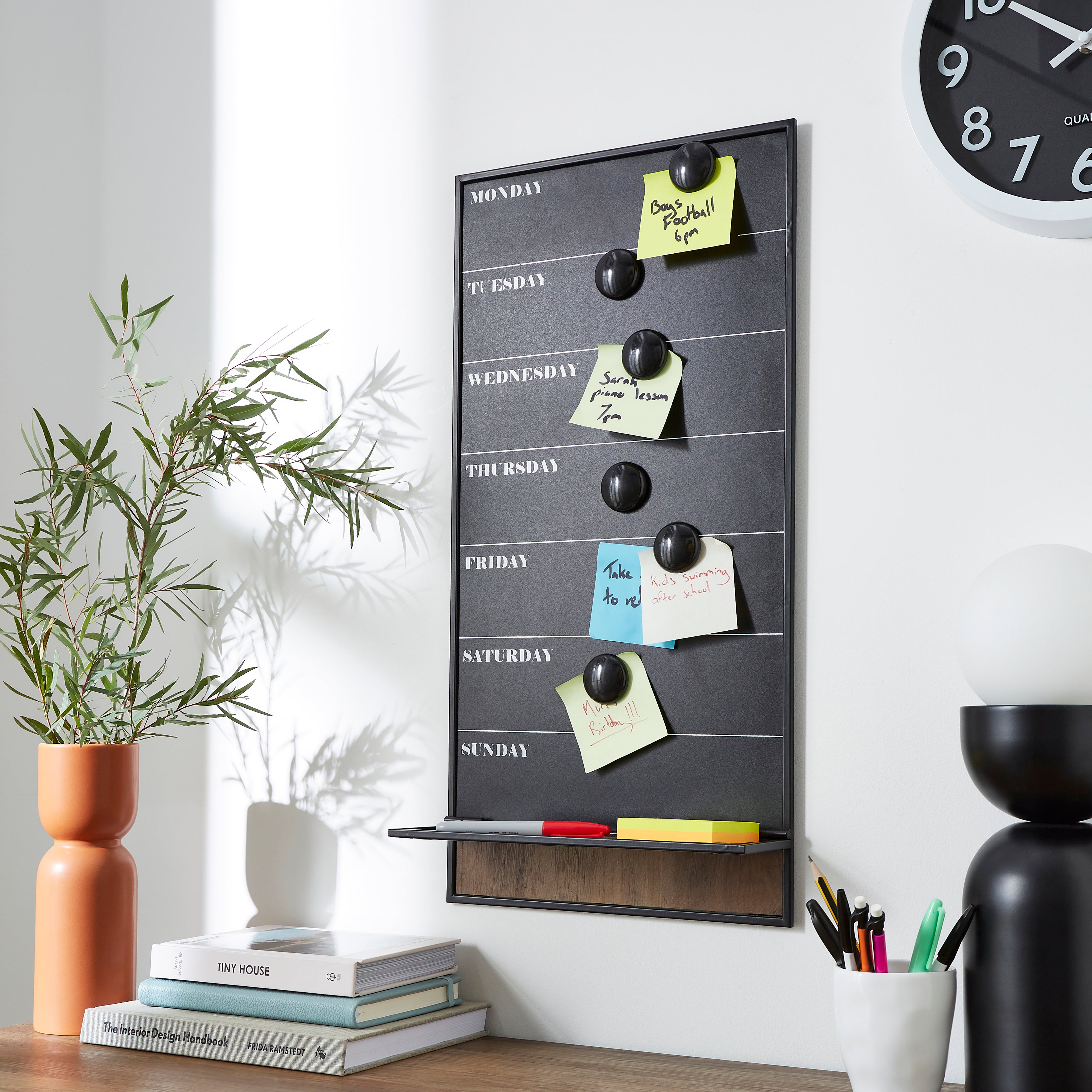 Fulton Family Wall Planner Black Price Comparisons | Compare The Build