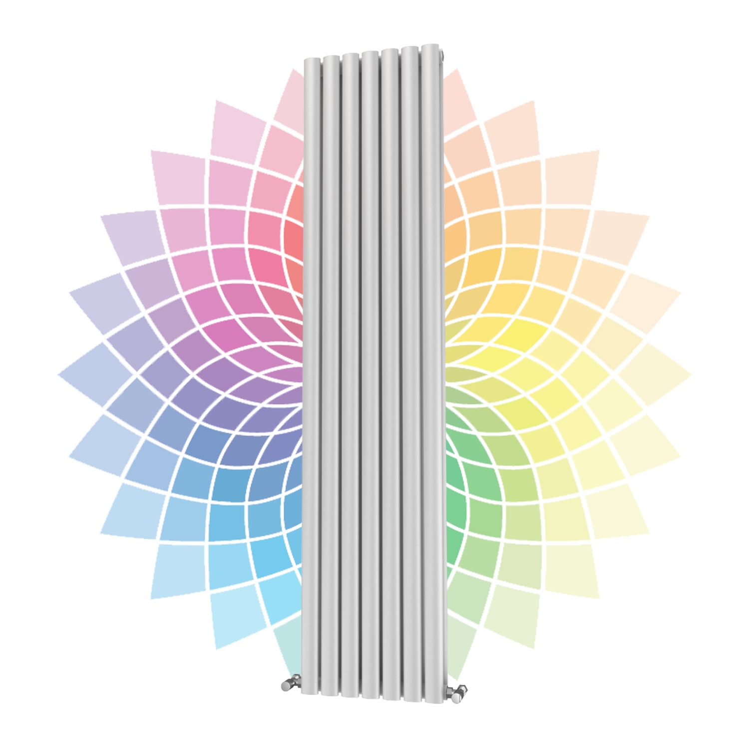 DQ Cove Vertical Designer Radiator, Custom Colour, 1800mm x 413mm - Double Panel Price Comparisons | Compare The Build