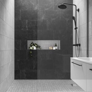 Wickes Boutique Lava Grey Matt Porcelain Wall & Floor Tile - 600 x 300mm - Pack of 7 Price Comparisons | Compare The Build