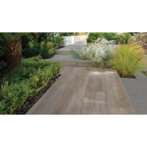 Marshalls Symphony Smooth Birch 295 x 1192 x 20mm Porcelain Paving Slab - Pack of 48 | Compare The Build