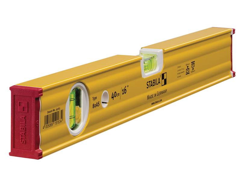 Stabila STB80AS40 80 AS Spirit Level 2 Vial 19163 40cm Price Comparisons | Compare The Build