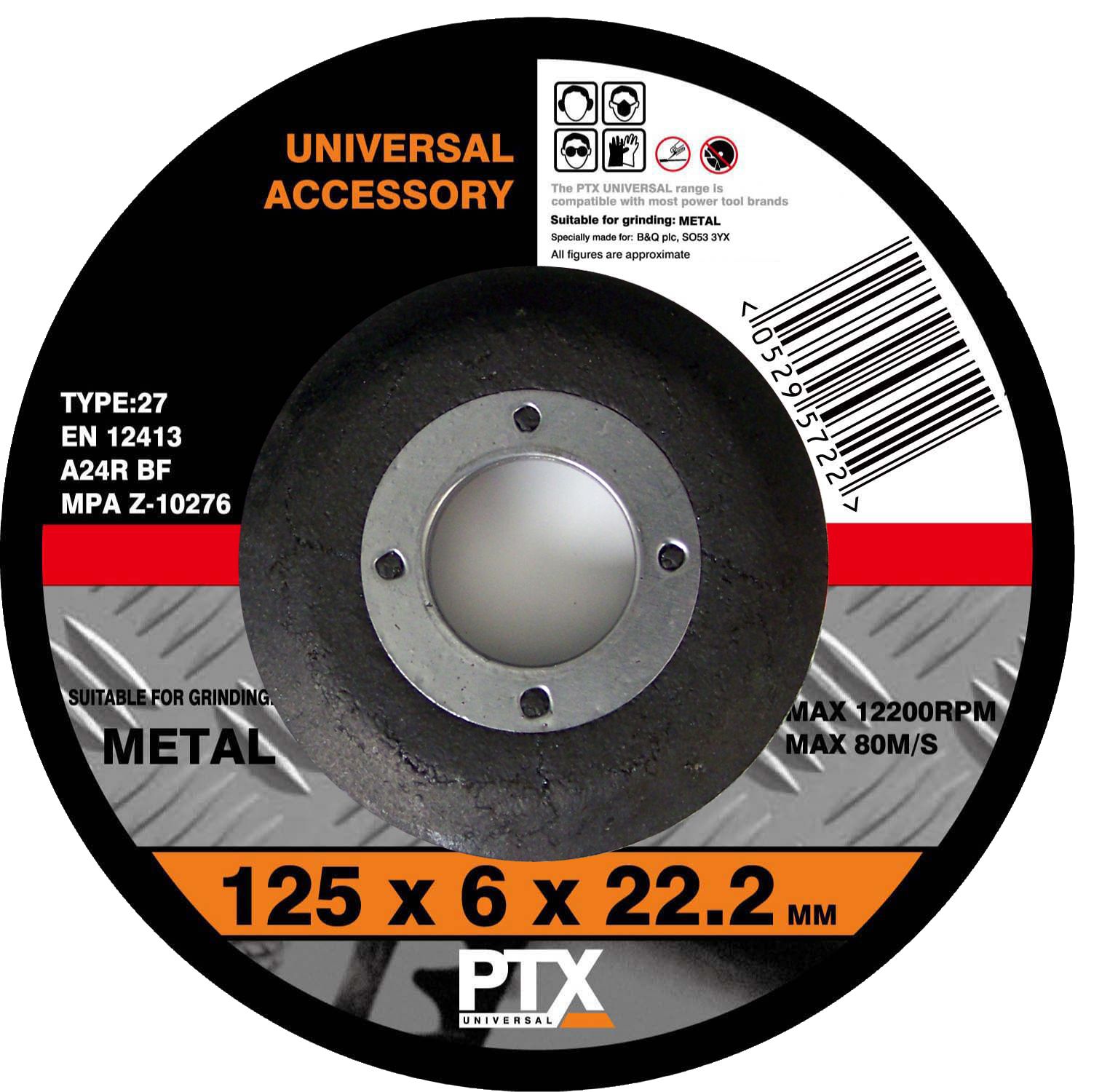 Ptx Metal Grinding Disc (Dia)125mm | Compare The Build