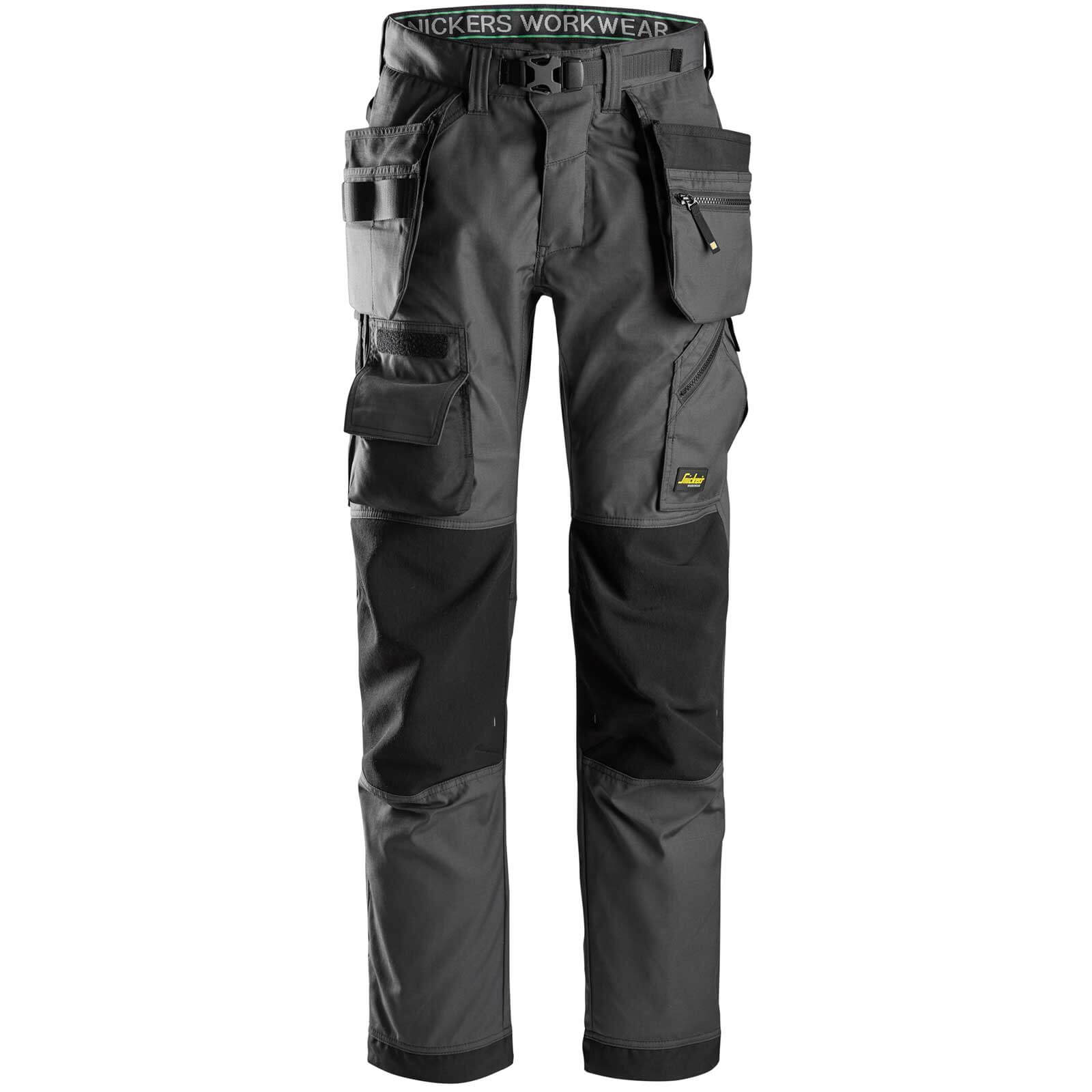 Snickers 6923 Flexiwork Floorlayers Work Holster Pocket Trousers Grey 36" 32" Price Comparisons | Compare The Build