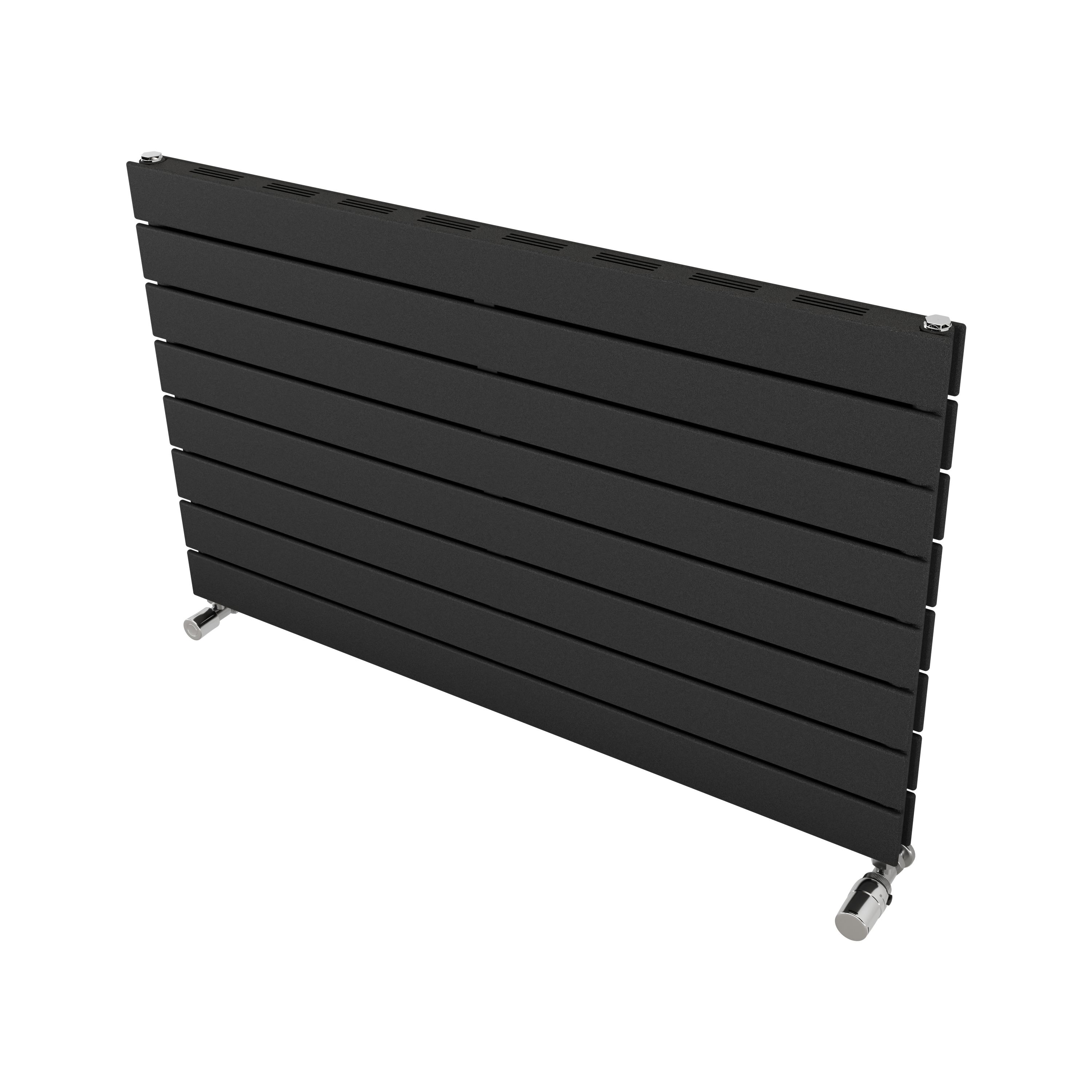 Ximax Vertirad Slimline Duplex Deluxe Matt Anthracite Horizontal Designer Panel Radiator, (W)1000mm X (H)595mm Price Comparisons | Compare The Build