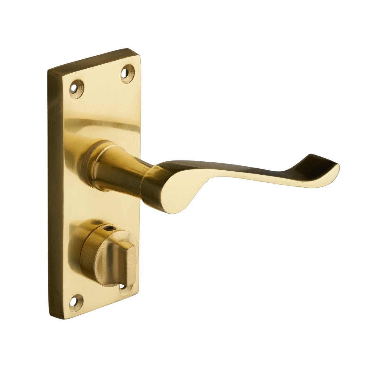 4trade Victorian Scroll Bathroom Lock Handle Brass | Compare The Build