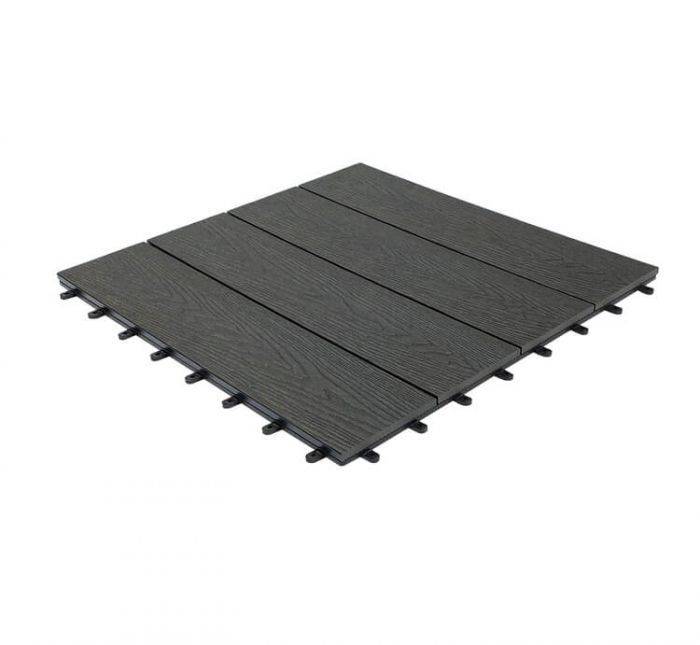 Woodgrain Effect Composite Decking Large Tile 600mm x 600mm - Pack of 4 (1.44m2) Price Comparisons | Compare The Build