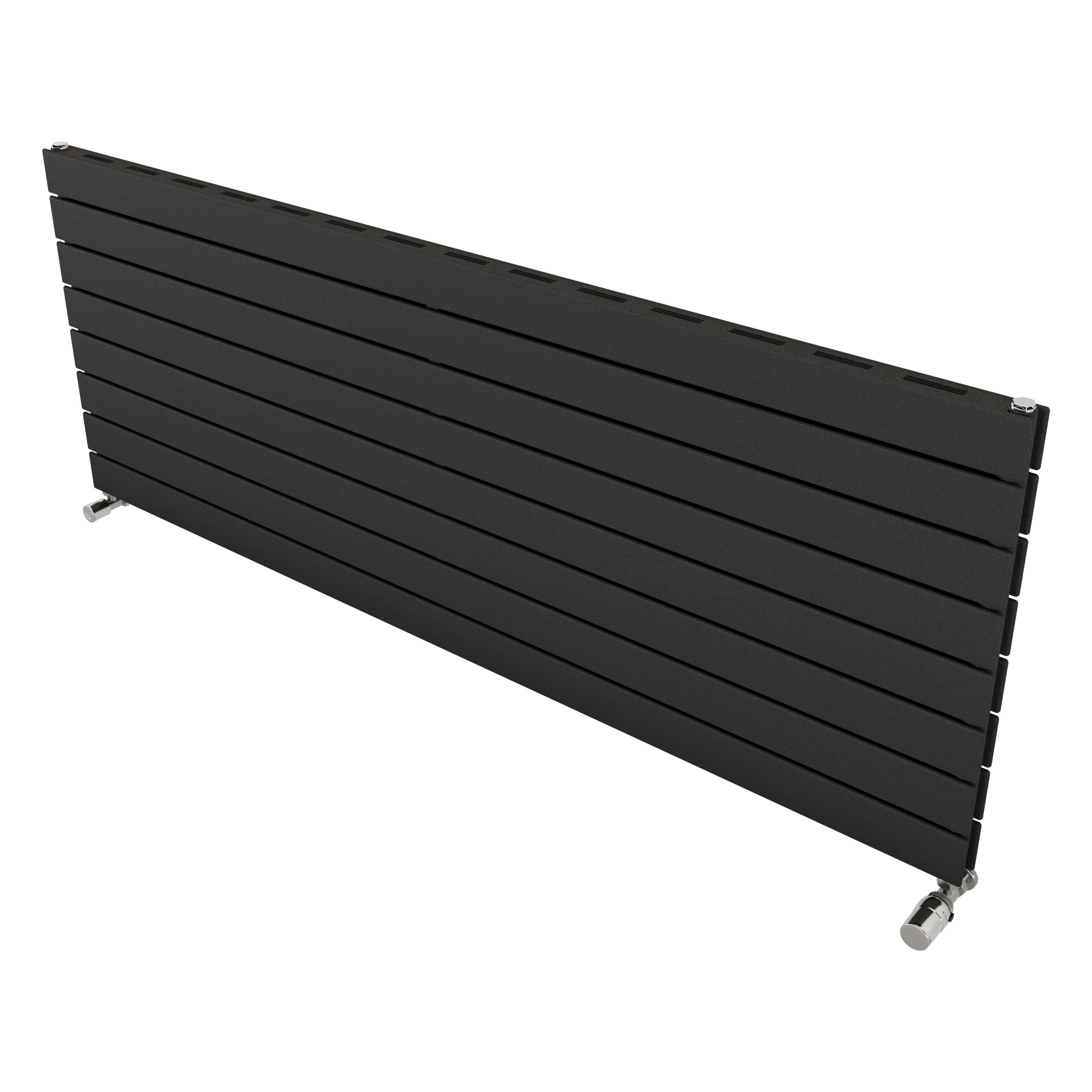 Ximax Vertirad Slimline Duplex Deluxe Matt Anthracite Horizontal Designer Panel Radiator, (W)1600mm X (H)595mm Price Comparisons | Compare The Build