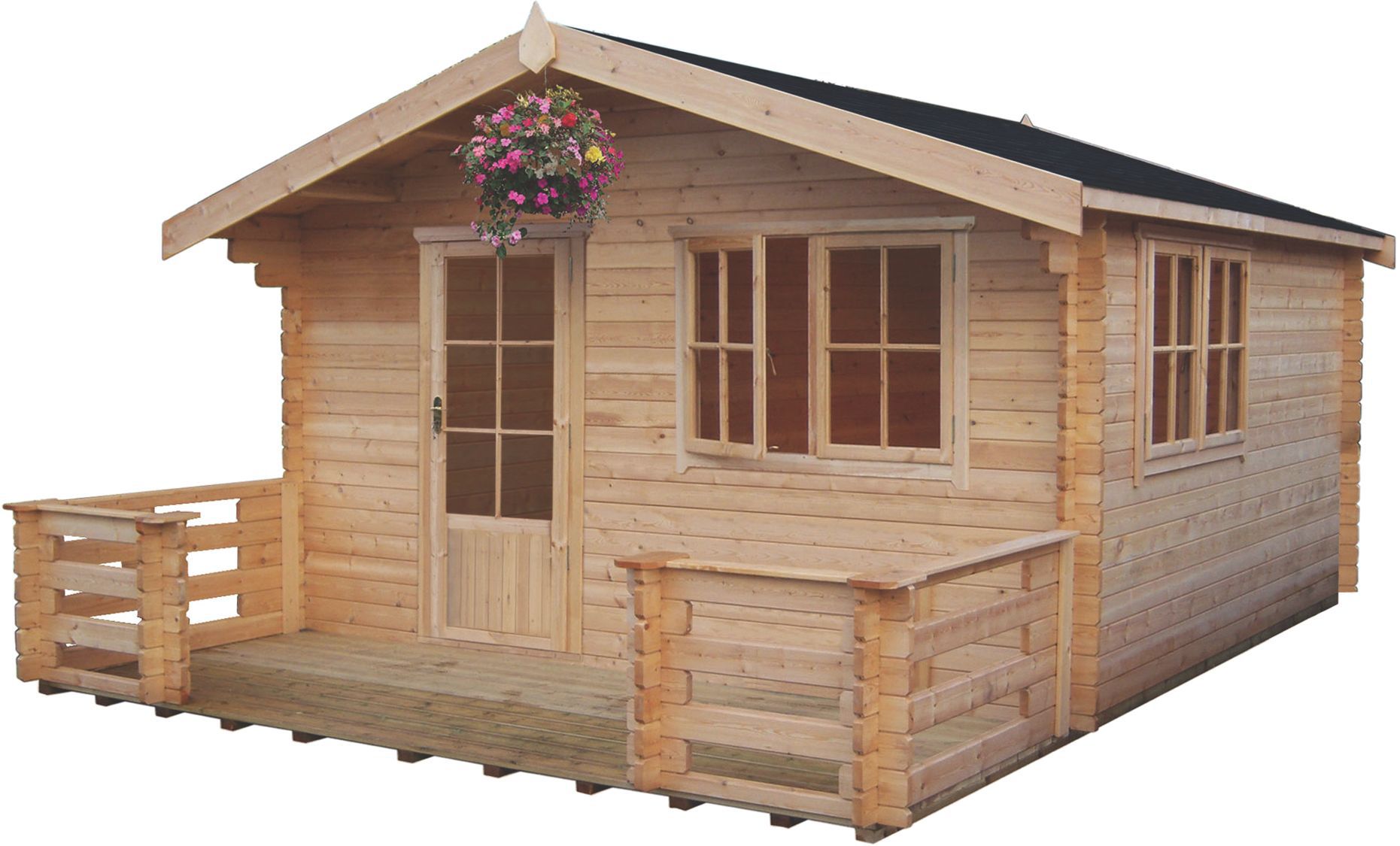 Shire Kinver Toughened Glass Apex Tongue & Groove Wooden Cabin Price Comparisons | Compare The Build