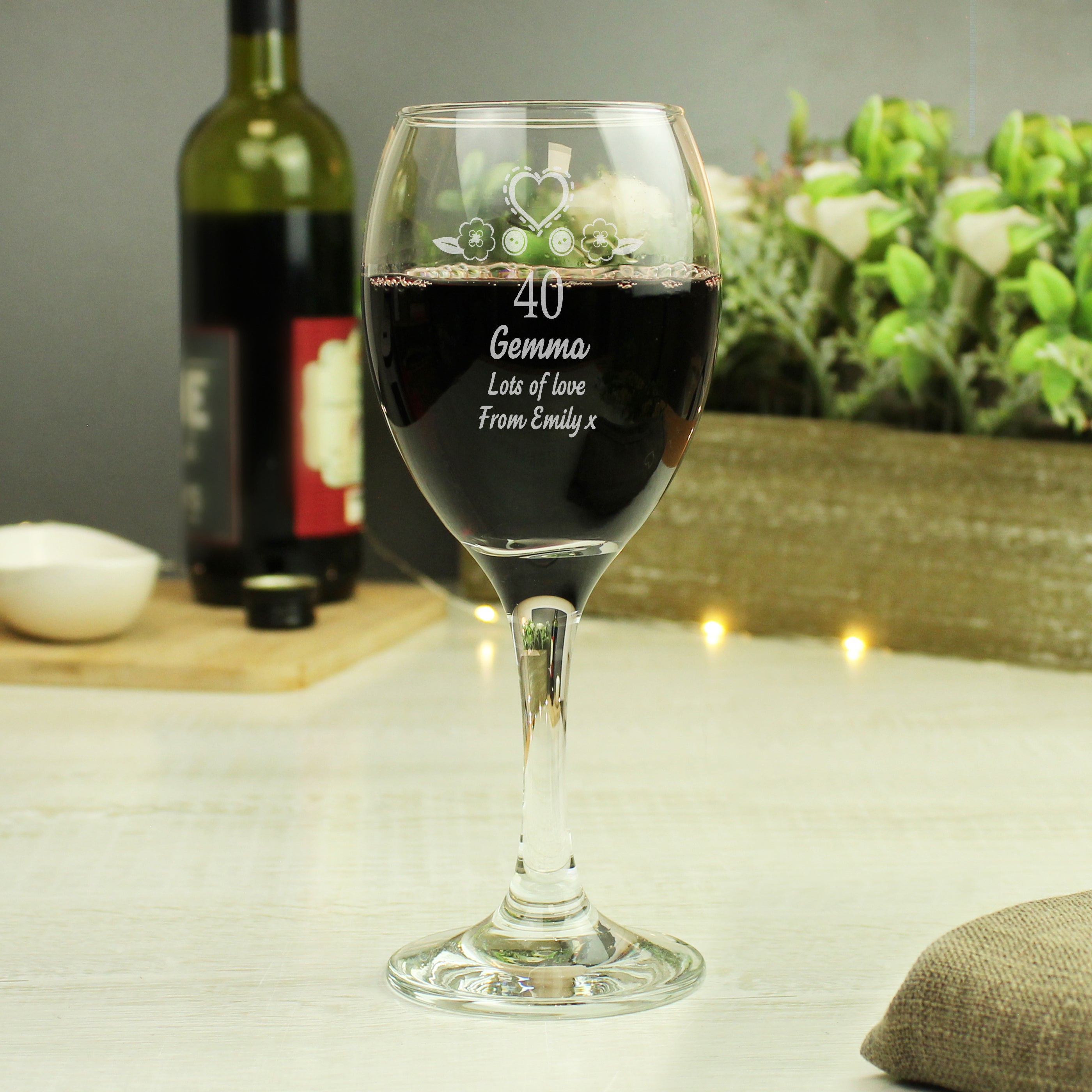 Personalised Birthday Craft Wine Glass Clear Price Comparisons | Compare The Build