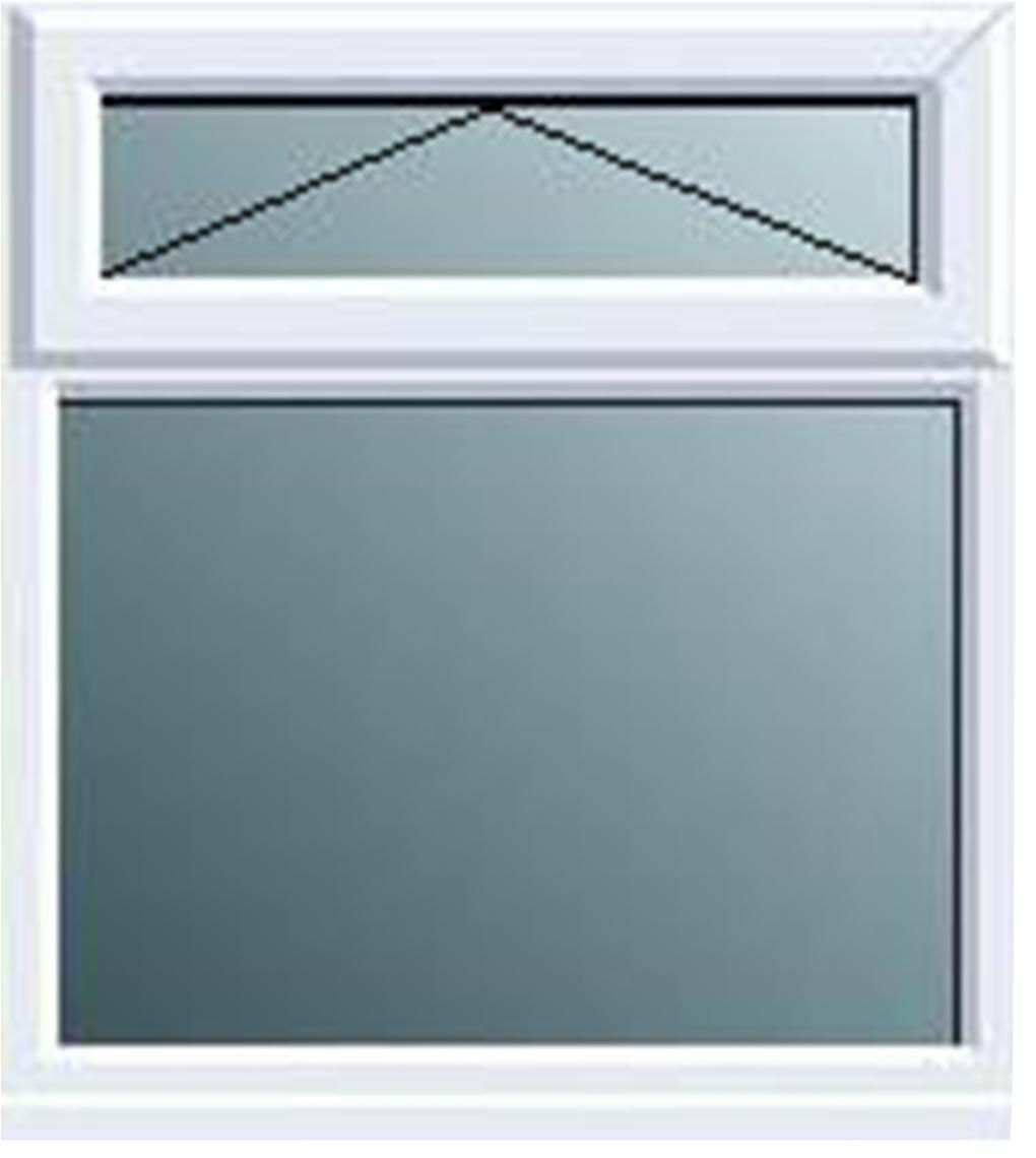 Frame One White Pvcu Top Hung Over Fixed Lite Window (H)970mm (W)1190mm | Compare The Build