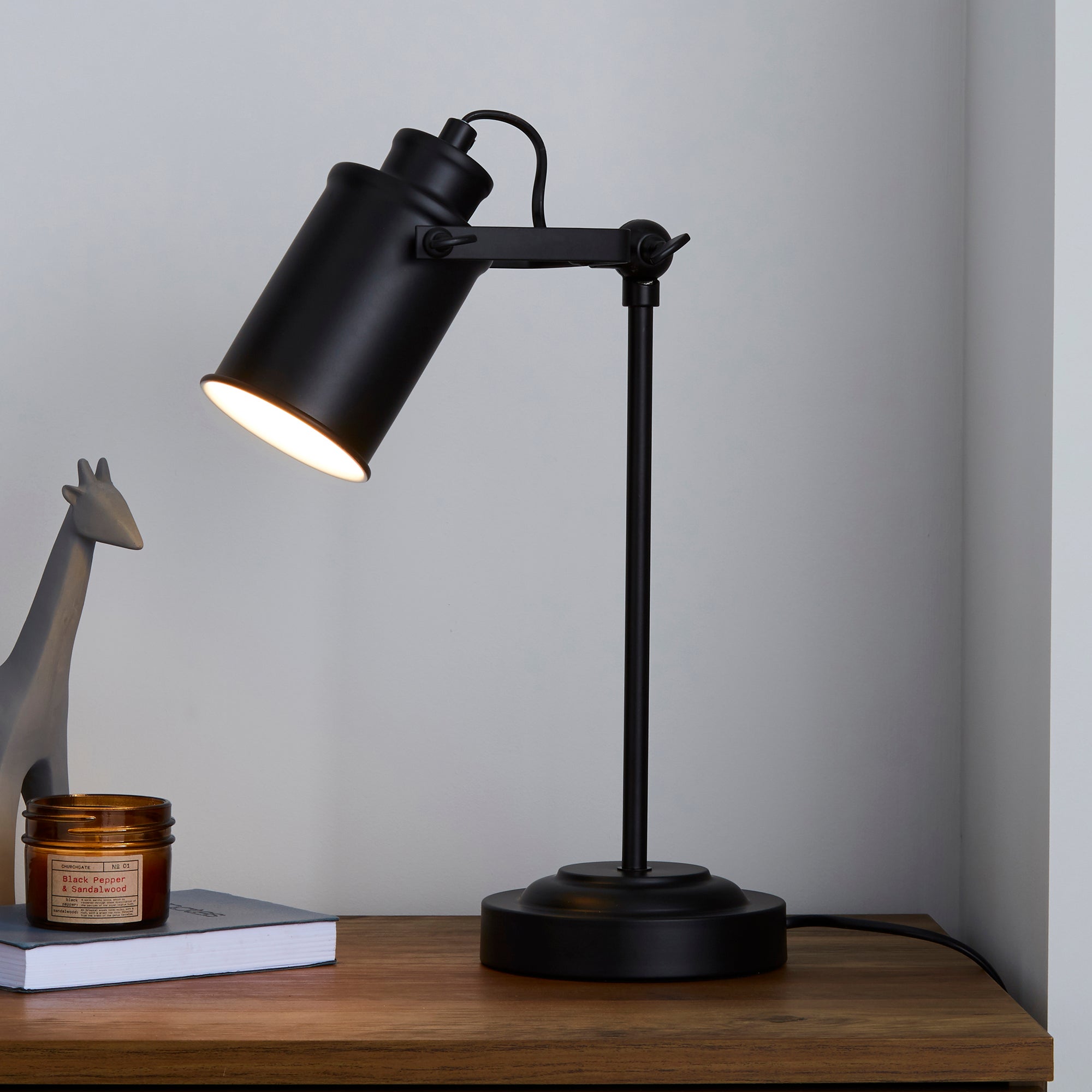 Healy Black Industrial Desk Lamp Black Price Comparisons | Compare The Build