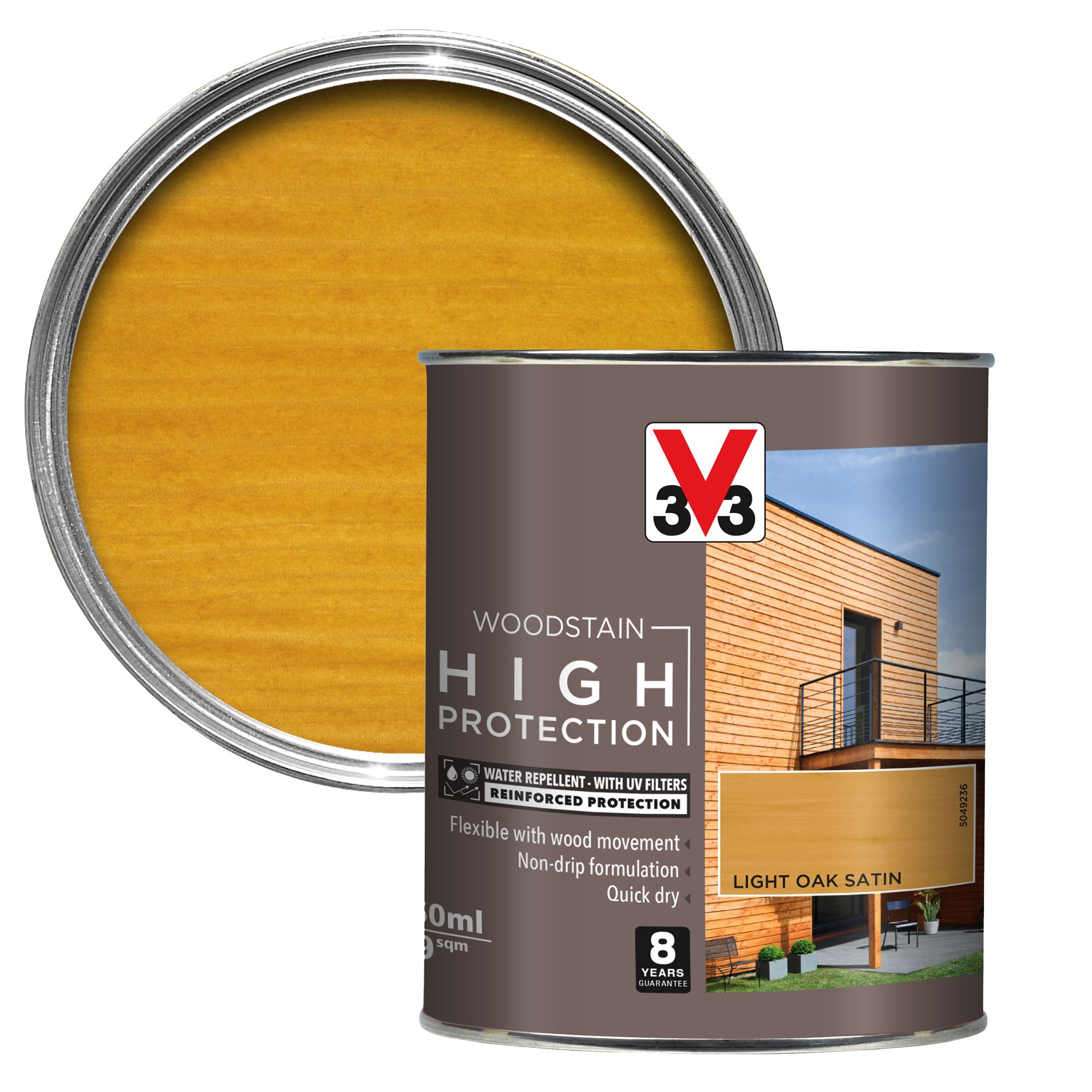 V33 High Protection Light Oak Mid Sheen Wood Stain, 750Ml Price Comparisons | Compare The Build