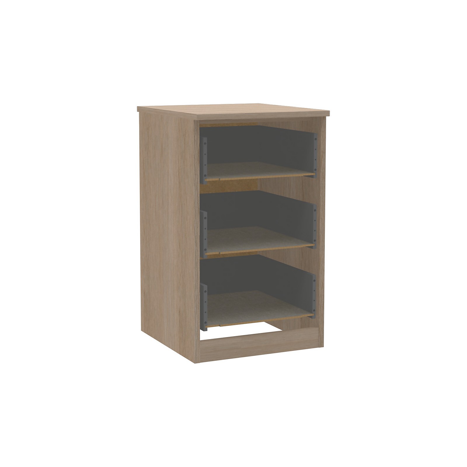 House Beautiful Realm Narrow Chest of Drawers Carcass - Oak Effect Shaker Price Comparisons | Compare The Build
