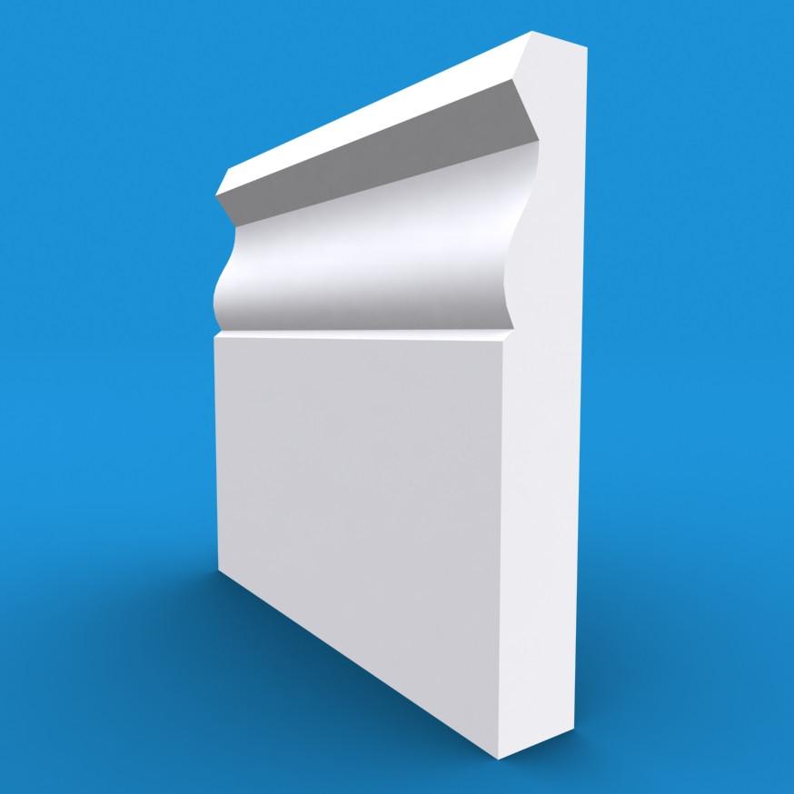 Large Ogee MDF White Primed Architrave 4200mm x 95mm x 18mm Price Comparisons | Compare The Build
