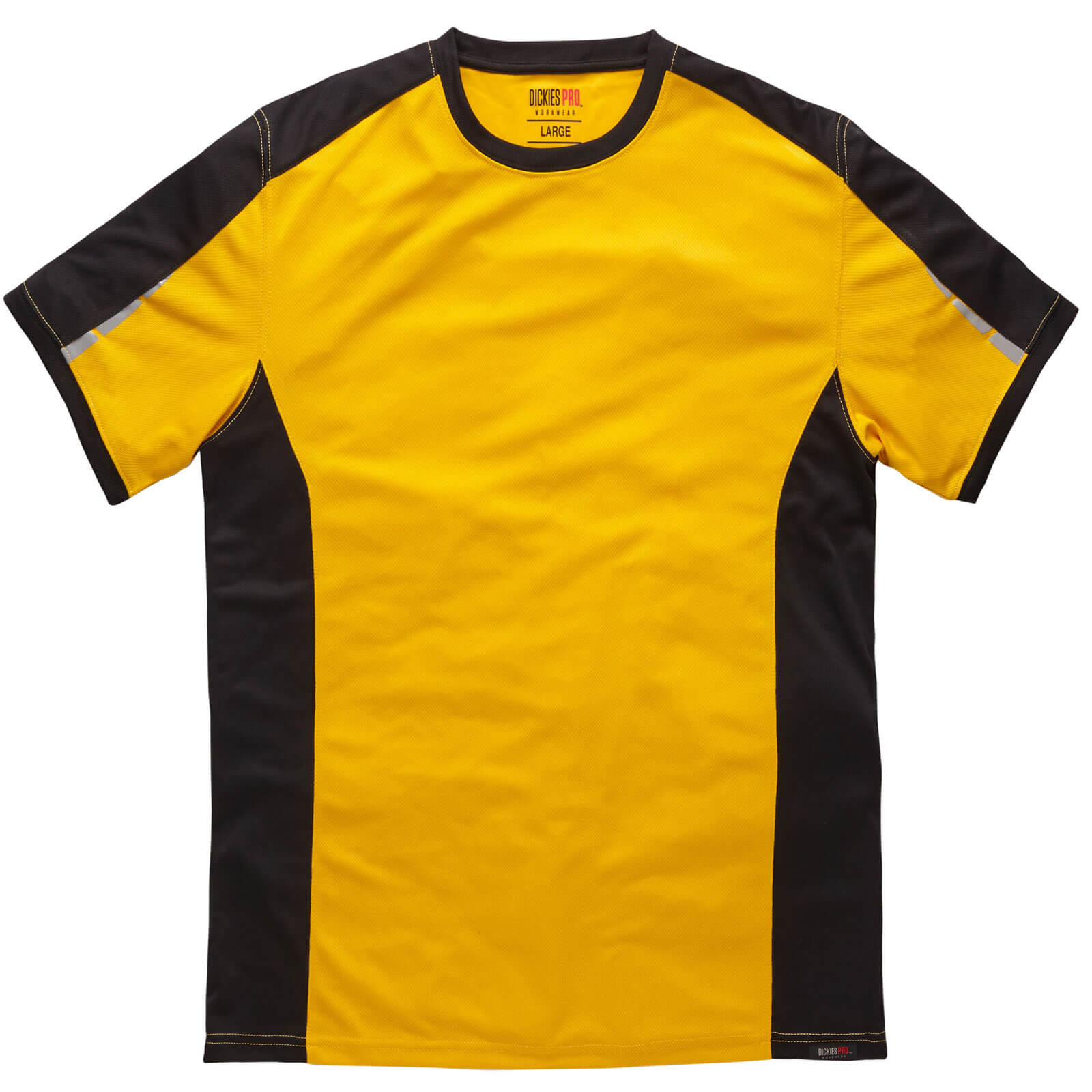 Dickies Mens Pro T-Shirt Yellow / Black L Price Comparisons | Compare The Build