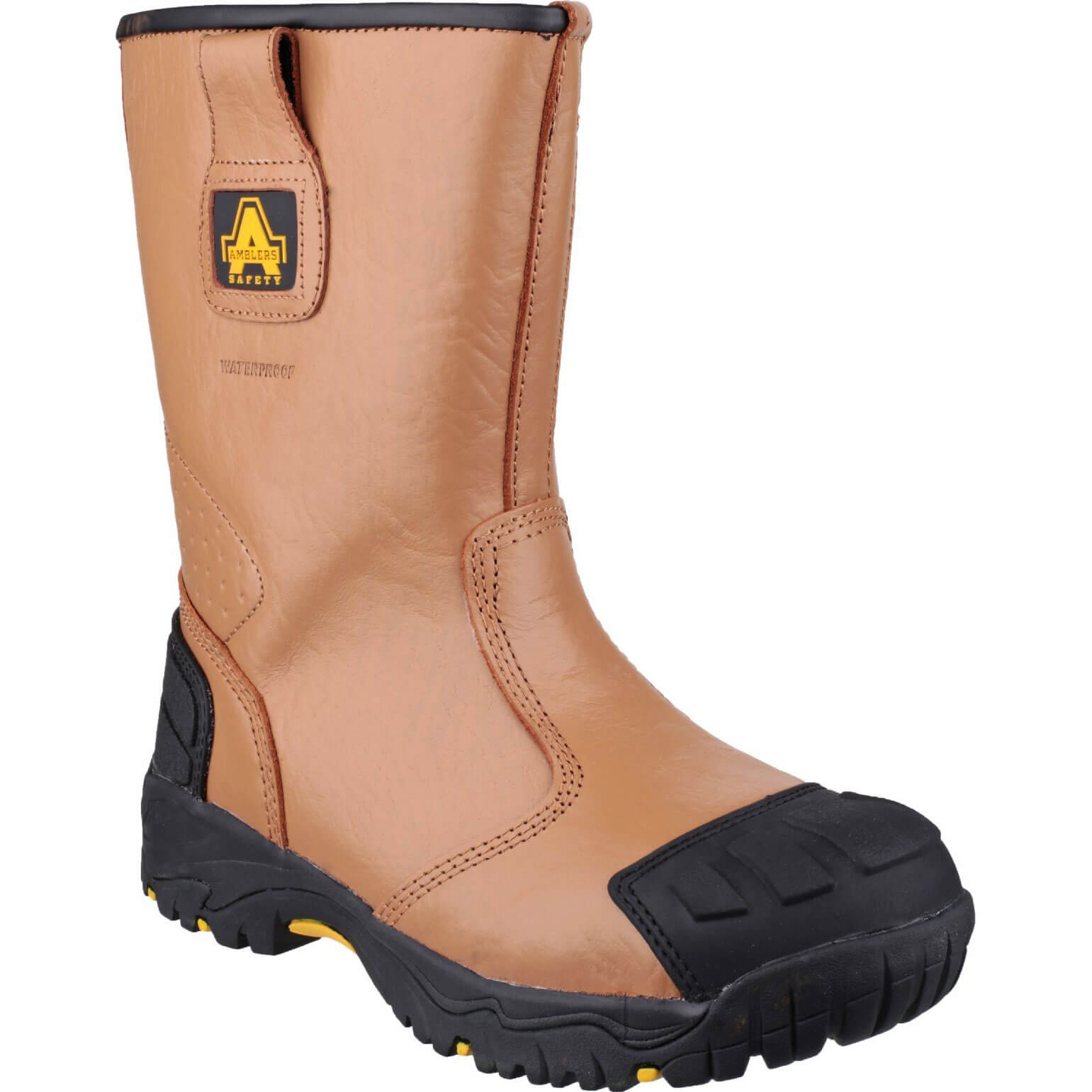 Amblers Mens Safety FS143 Waterproof Safety Rigger Boots Tan Size 9 Price Comparisons | Compare The Build