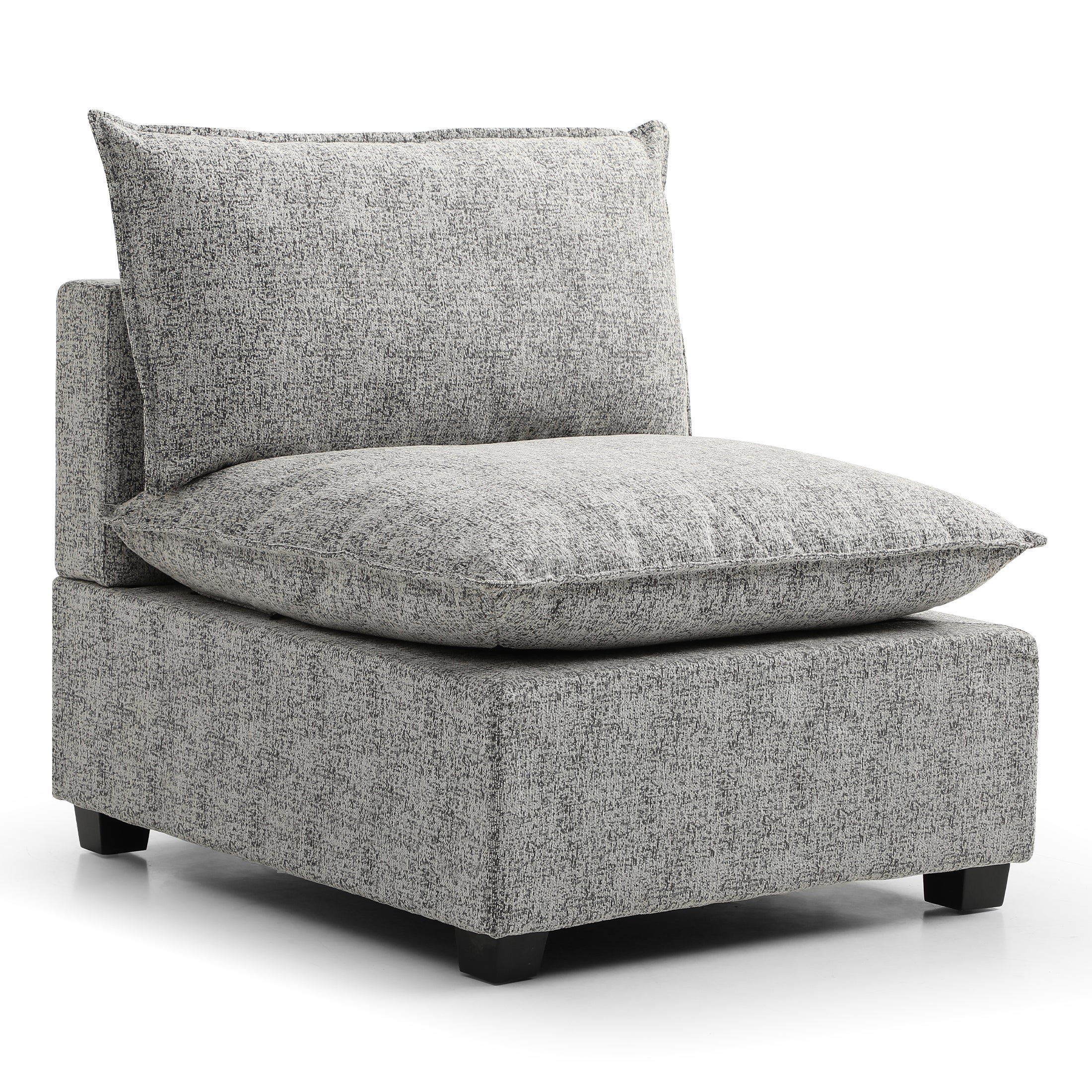 Moda Boucle Modular Armless Chair Moda Boucle Grey Price Comparisons | Compare The Build
