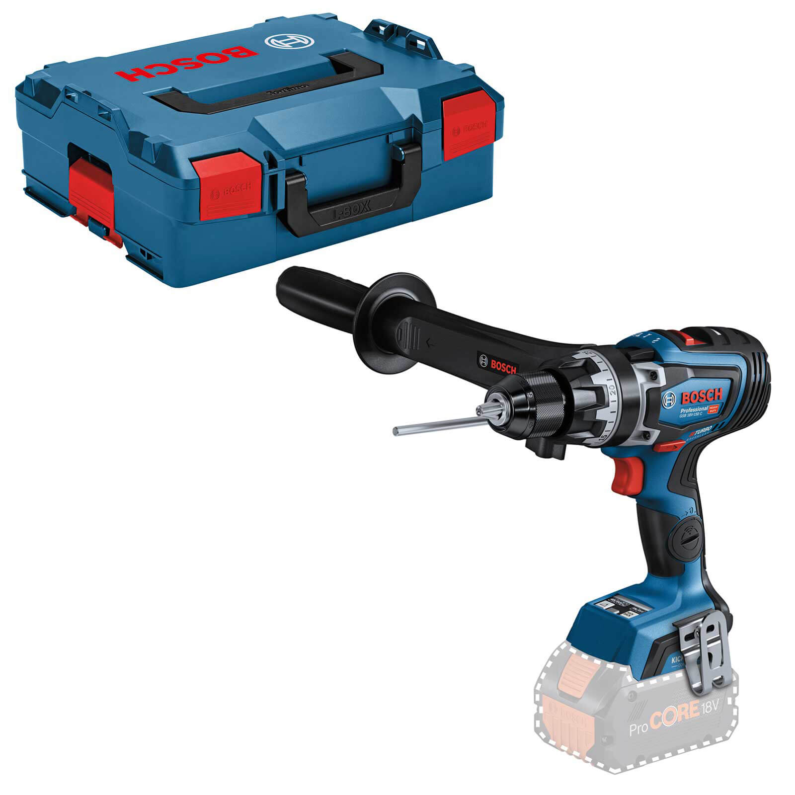 Bosch GSB 18V-150 C BITURBO 18v Cordless High Torque Combi Drill No Batteries No Charger Case Price Comparisons | Compare The Build