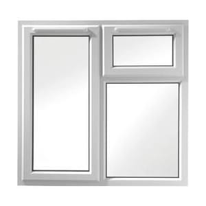 Euramax uPVC White Left Side Hung and Top Hung Casement Window - 1190 x 1160mm | Compare The Build