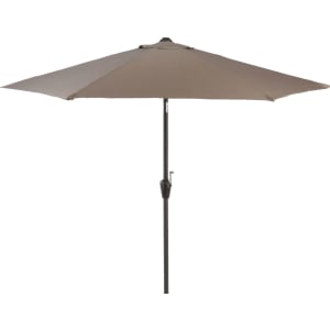 Sturdi 3m Aluminium Round Garden Parasol - Taupe Price Comparisons | Compare The Build