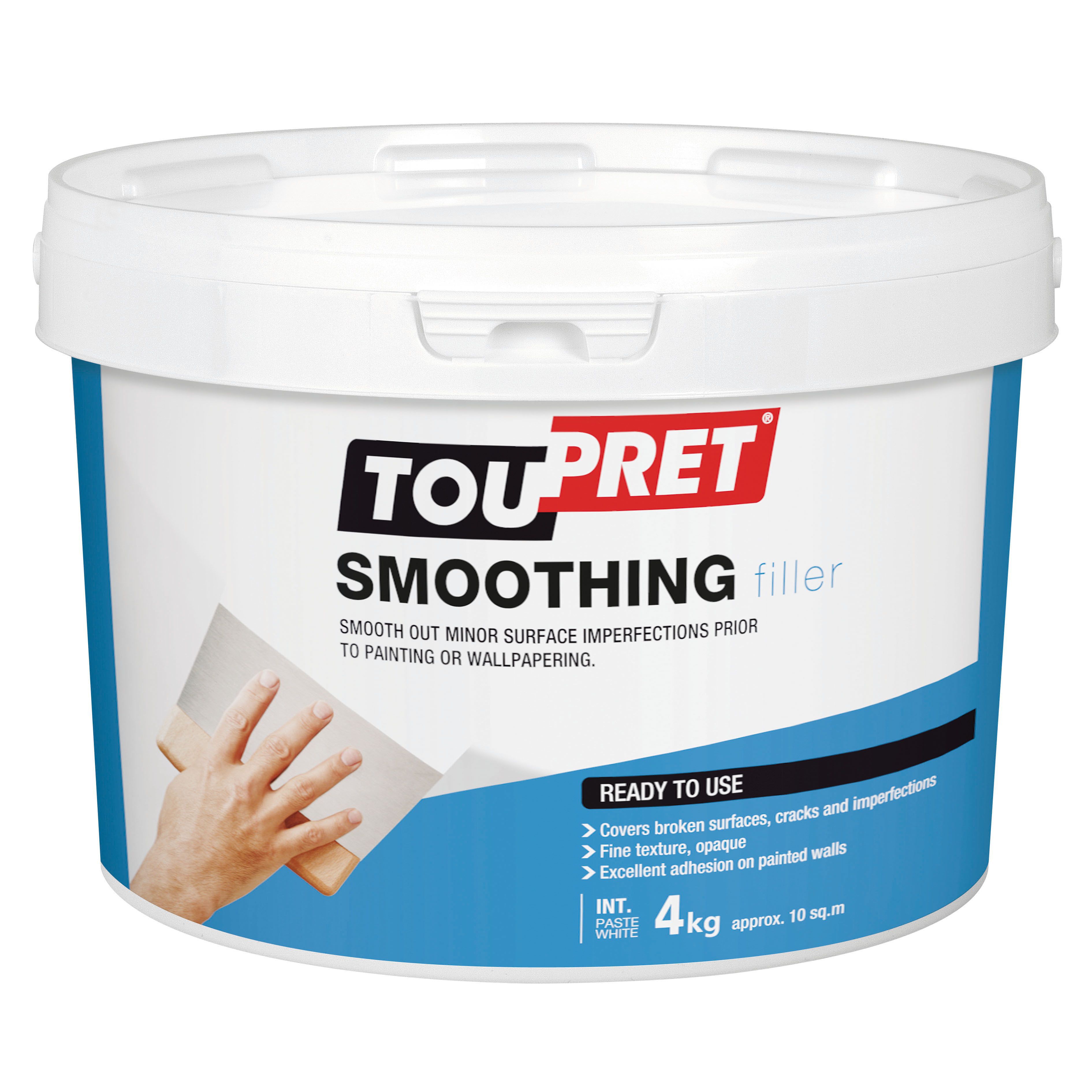 Toupret Fine Finish Ready Mixed Finishing Plaster, 4Kg Tub | Compare The Build