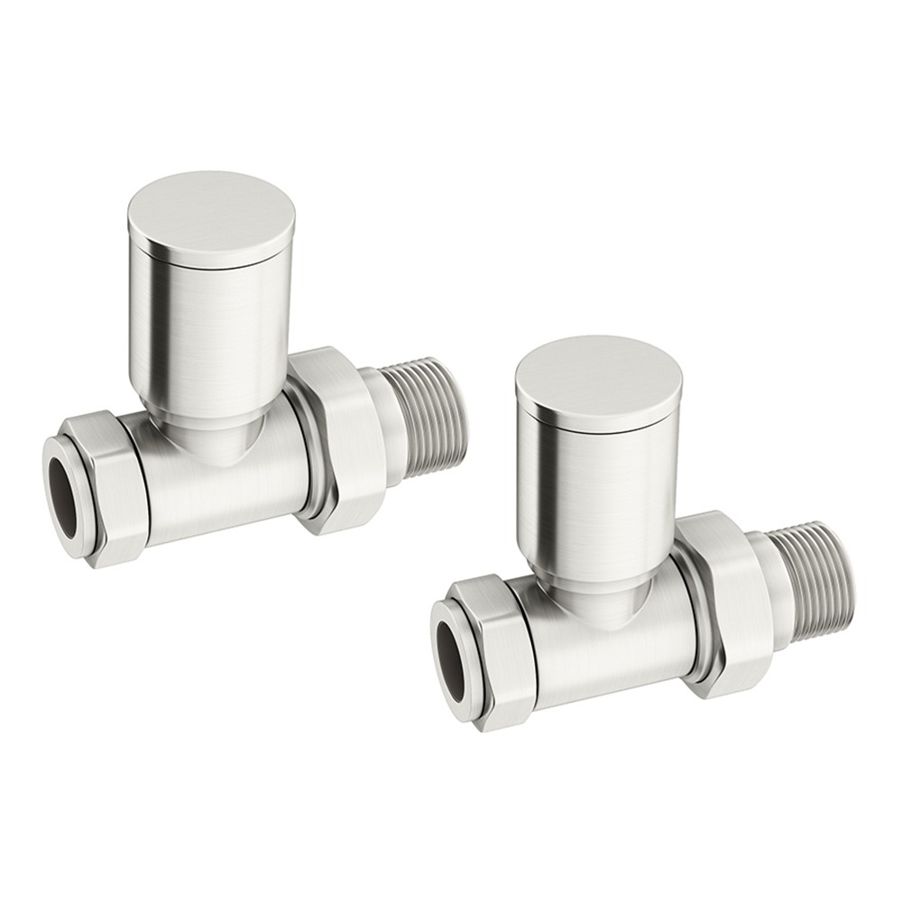 Radvalves UK Manual Valves, Round, Brushed Nickel Straight Price Comparisons | Compare The Build