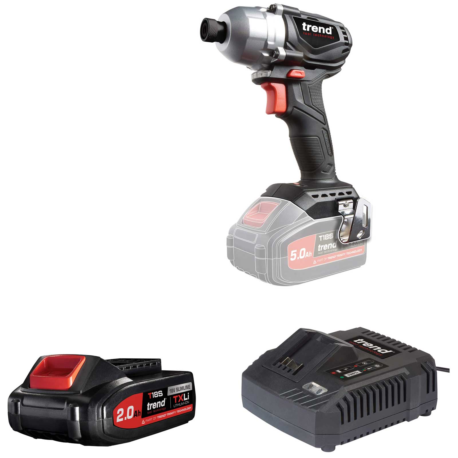 Trend T18S/IDB 18v Cordless Brushless Impact Driver 1 x 2ah Li-ion Charger No Case Price Comparisons | Compare The Build