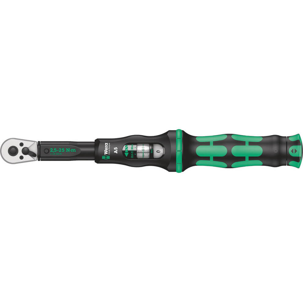 Wera 1/4" Drive Click Torque A5 Torque Wrench 1/4" 2.5Nm - 25Nm Price Comparisons | Compare The Build