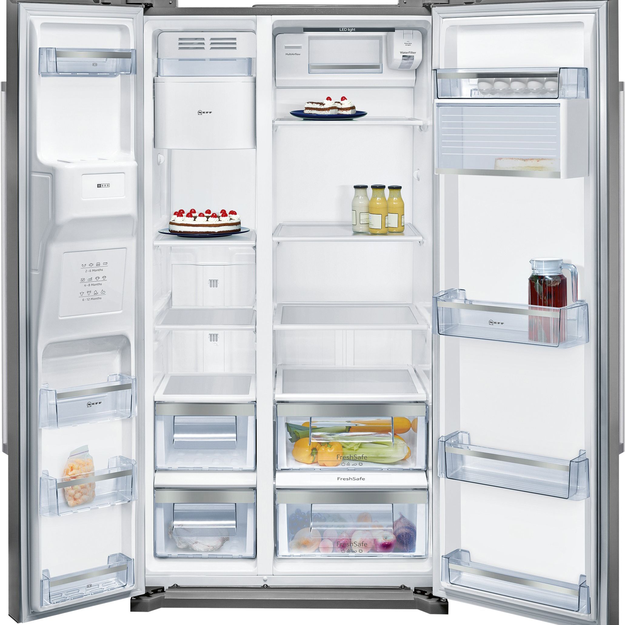 Neff Ka3902I20G American Style Silver Fridge Freezer Price Comparisons | Compare The Build