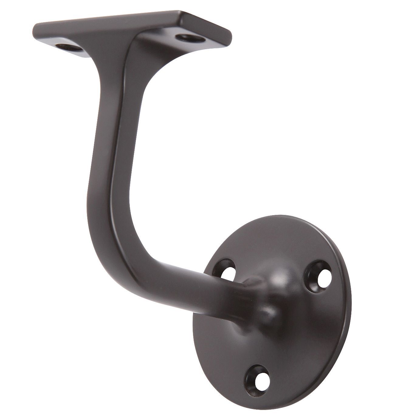 Cheshire Mouldings Black Metal Wall-Mounted Handrail Bracket (L)50mm (H)70mm (W)80mm Price Comparisons | Compare The Build