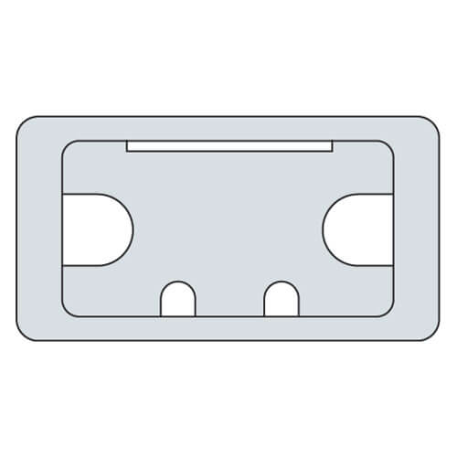 Trend Desk Work Top Cable Tidy Inserts Grey 105mm | Compare The Build