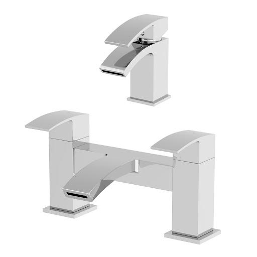 Architeckt Osmo Basin Mixer Tap and Bath Mixer Tap Set Price Comparisons | Compare The Build