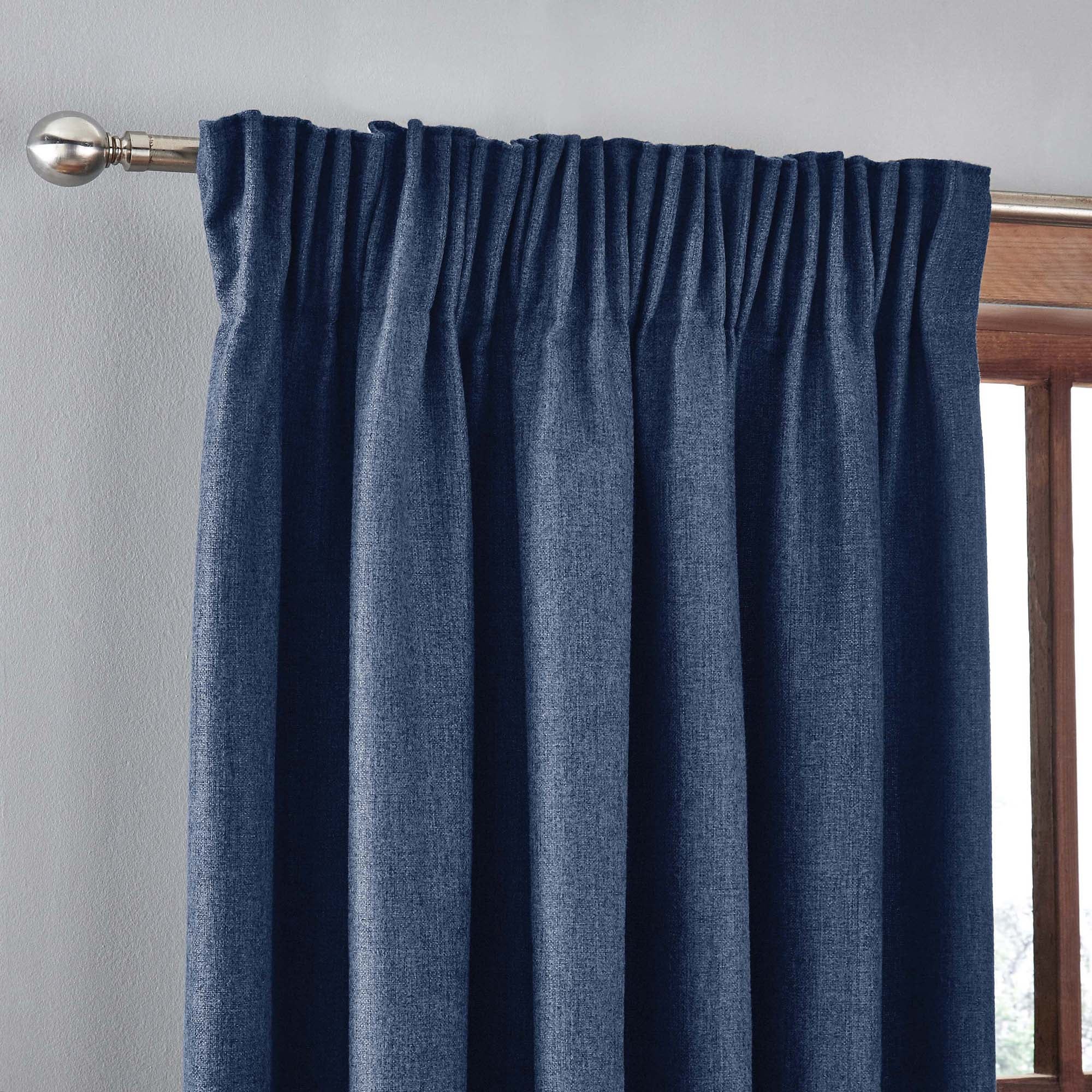 Jennings Navy Thermal Pencil Pleat Curtains Navy Blue Price Comparisons | Compare The Build
