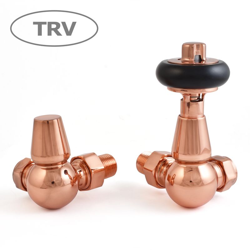 West Thermostatic Valves, Faringdon, Polished Copper Corner  - 10mm Price Comparisons | Compare The Build