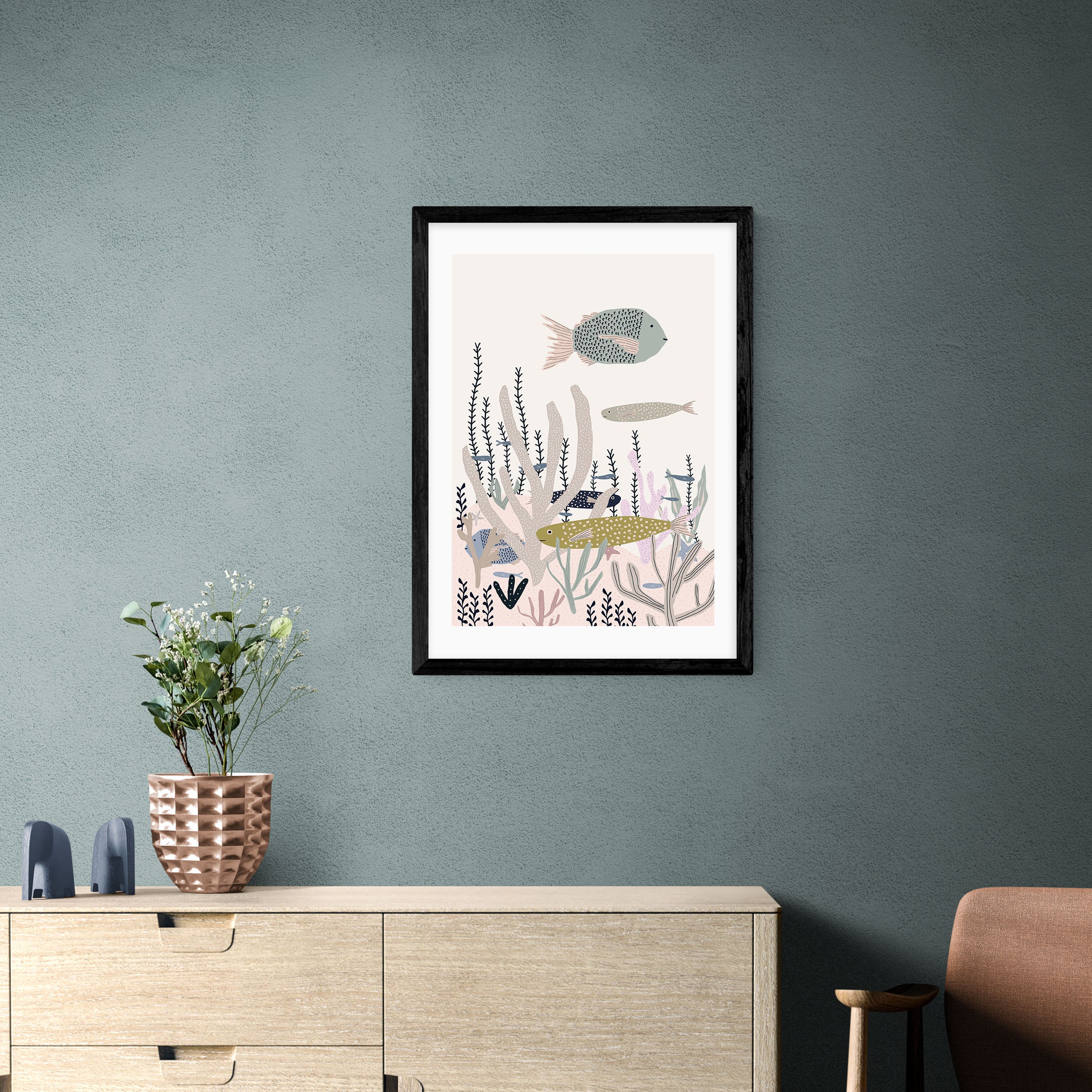 East End Prints Life Under the Sea Print White Price Comparisons | Compare The Build