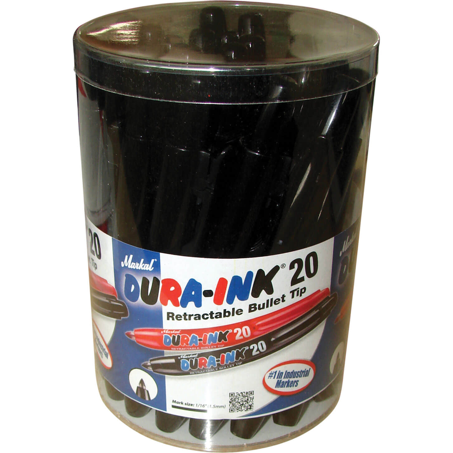Markal Dura Ink 20 Retractable Fine Bullet Tip Permanent Marker Pen Black Pack of 24 Price Comparisons | Compare The Build