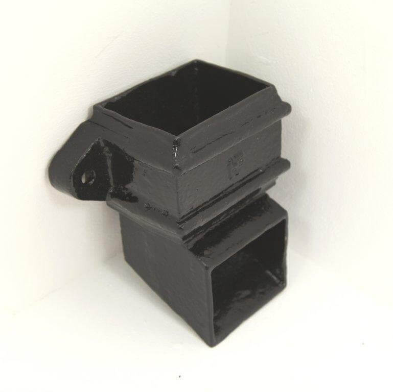 Cast Iron Square Downpipe Eared Shoe - 100mm Black Price Comparisons | Compare The Build
