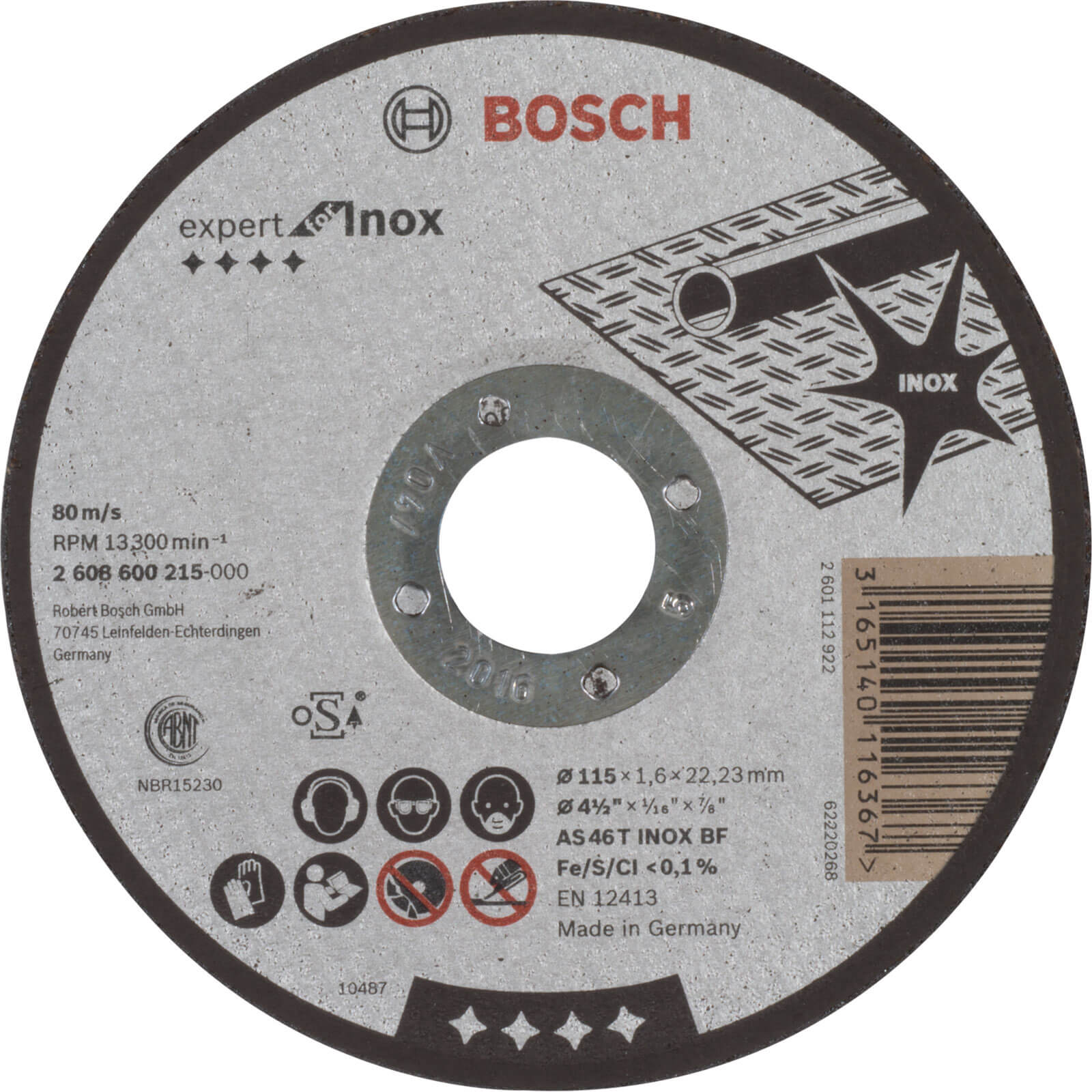 Bosch Inox Thin Stainless Steel Cutting Disc 115mm | Compare The Build