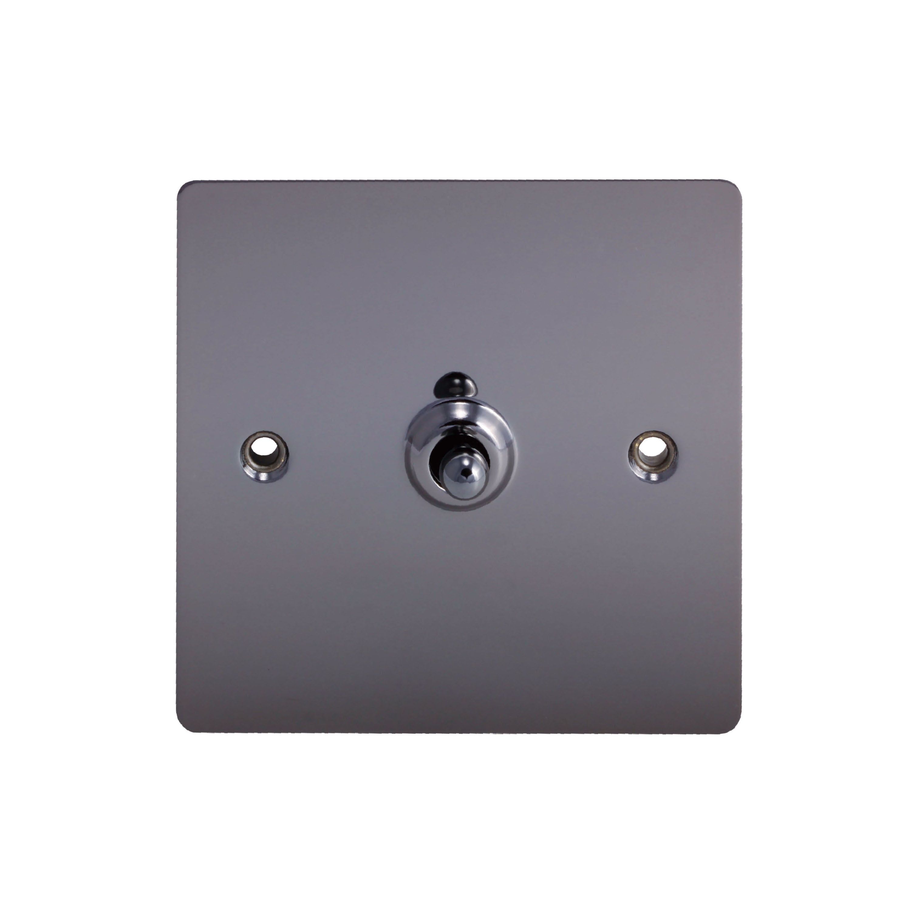 Holder Black Nickel Effect 10A 2 Way 1 Gang Flat Toggle Switch Price Comparisons | Compare The Build
