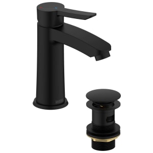 Bristan Apelo Eco Start Basin Mixer with Clicker Waste - Black Price Comparisons | Compare The Build