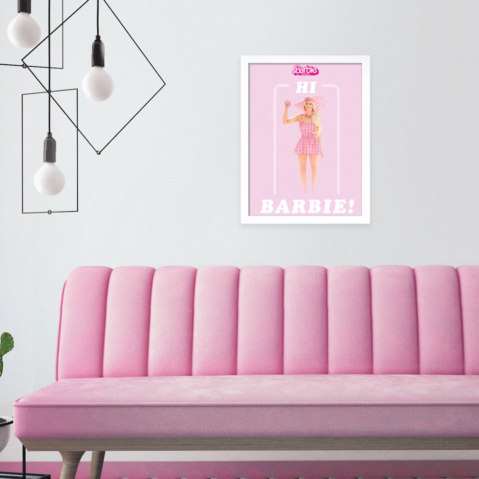 Hi Barbie Framed Print Pink Price Comparisons | Compare The Build