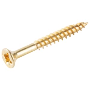 Wickes Brass Plated Wood Screws - 3.5 x 30mm - Pack of 50 Price Comparisons | Compare The Build