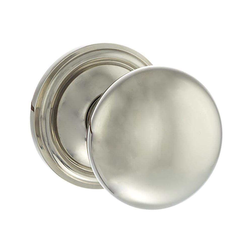 Atlantic Old English Harrogate Solid Brass Mushroom Mortice Knob on Concealed Fix Rose - Polished Nickel Atlantic UK OE58MMKPN Price Comparisons | Compare The Build